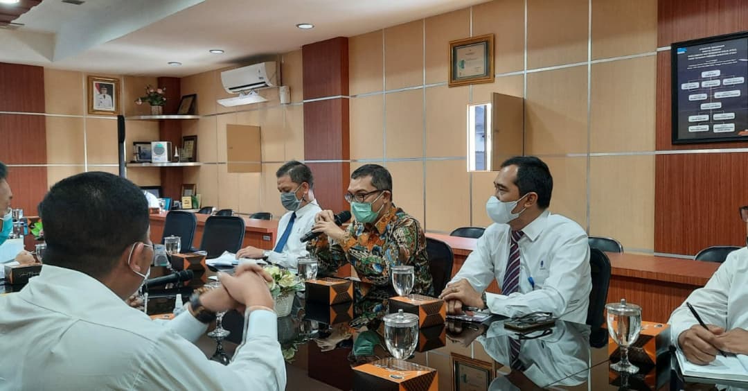 Direktur Air Limbah PDAM Tirtanadi Terima Audiensi Direksi PUD Pembangunan Kota Medan.